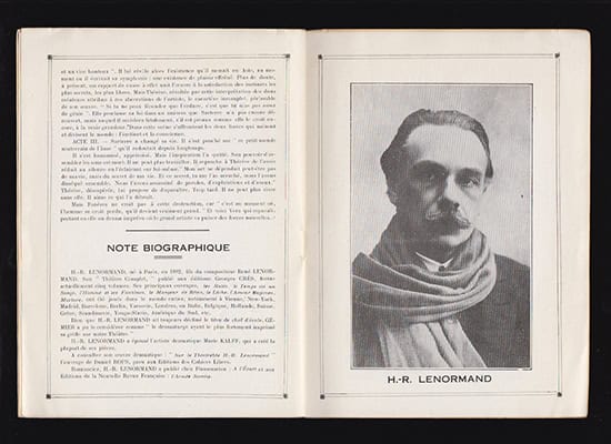 Studio des Champs-Élysées. Programme Saison 1928-1929 (Säsongsprogram)