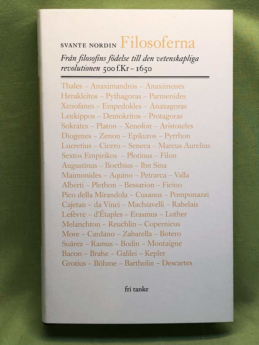 Svante Nordin : Filosoferna