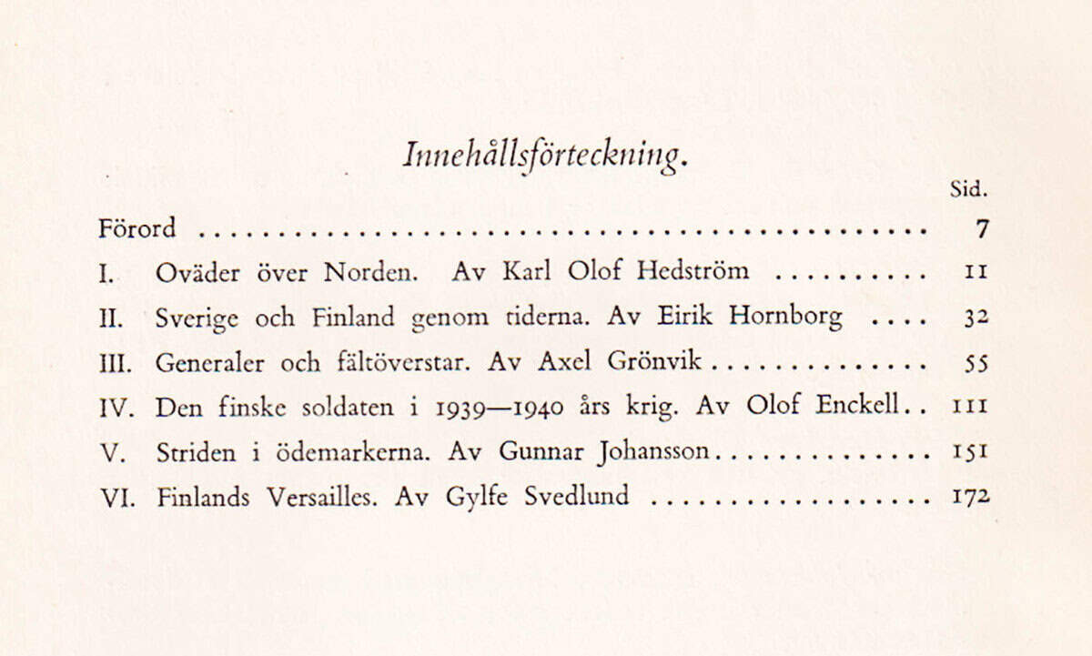 Svedlund, Gylfe med flera : Stormaktskriget 1939-. II [av II]. Finland. En försvarskamp. Med 72 illustrationer och 2 kartor