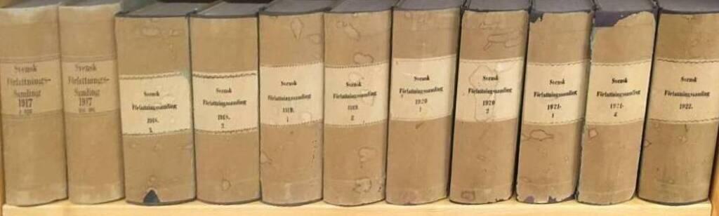 Svensk Författningssamling 1917-1922