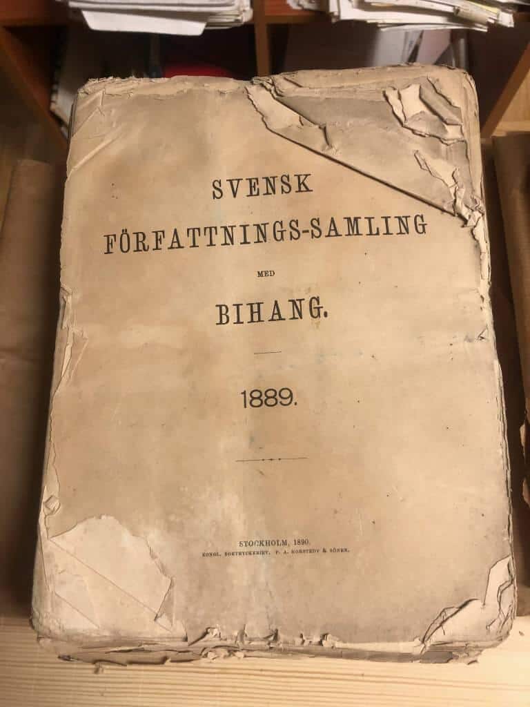 Svensk Författningssamling med Bihang 1889