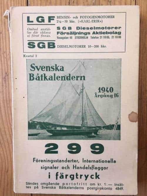 Svenska Båtkalendern 1940. Årgång 16