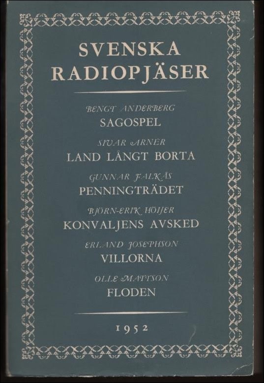 Svenska radiopjäser 1952. Författarpresentationer av Claes Hoogland