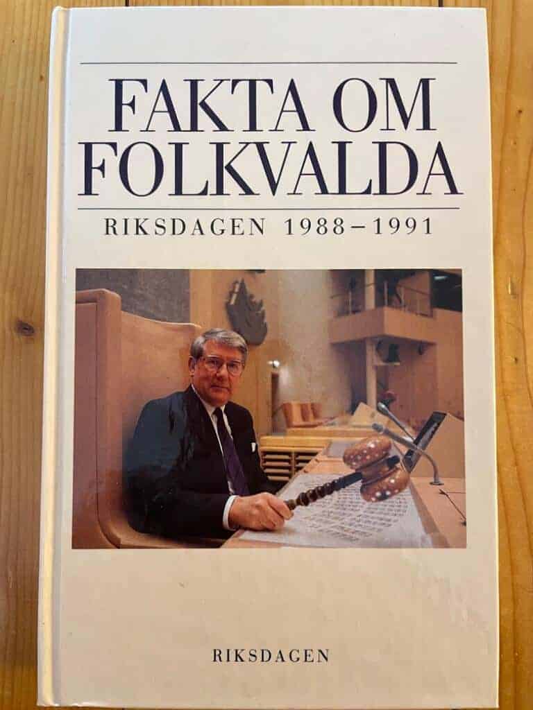 Sverige. Riksdagen : Fakta om folkvalda