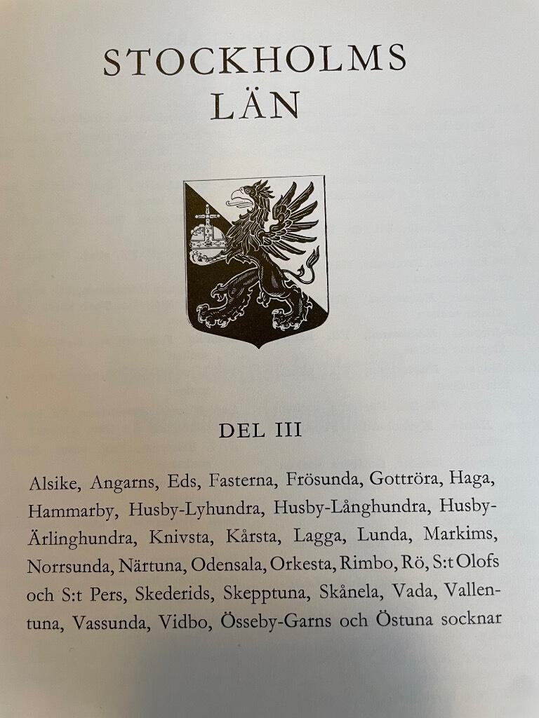 Sveriges Bebyggelse. Stockholms län del III.