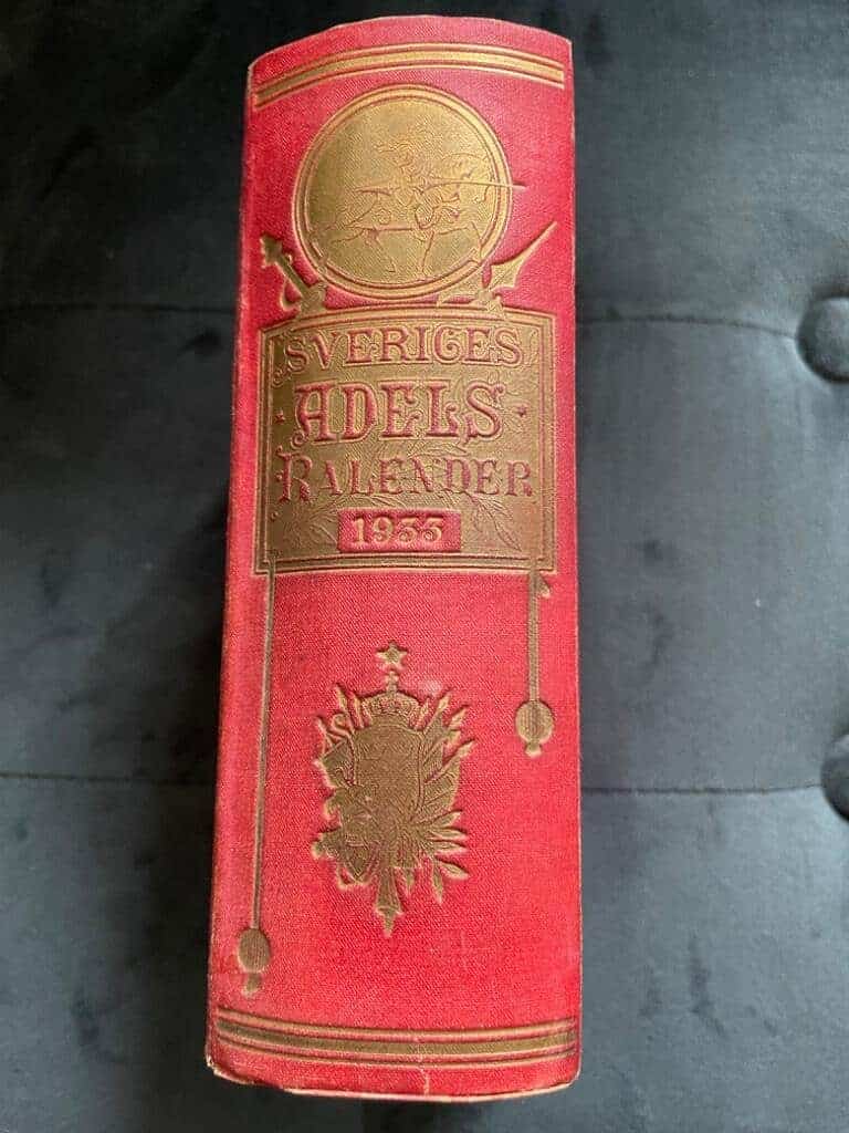 Sveriges ridderskaps och adels kalender [ Adelskalender ] 1933