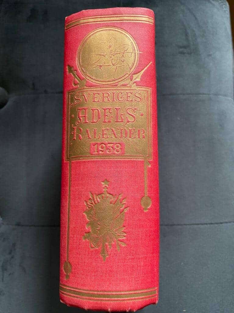 Sveriges ridderskaps och adels kalender [ Adelskalender ] 1938