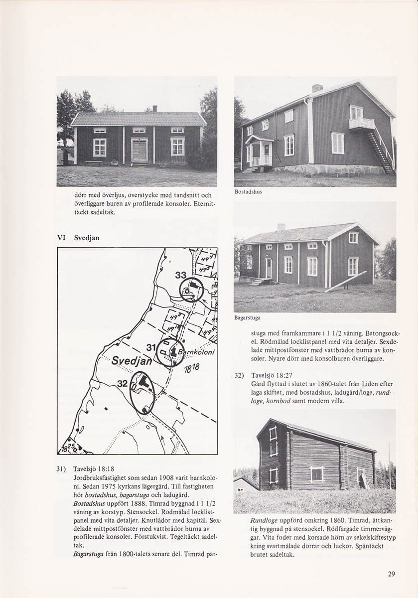 Tavelsjö. Inventering och bevarandeförslag 1982