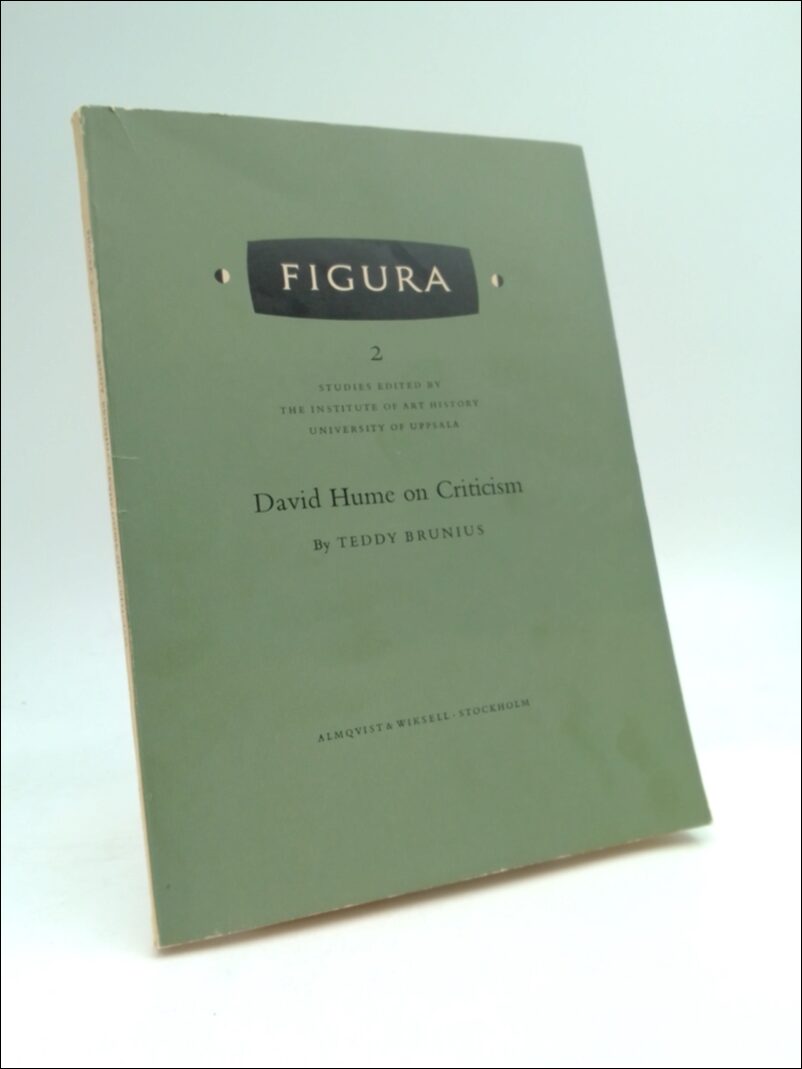 Teddy Brunius : David Hume on Criticism