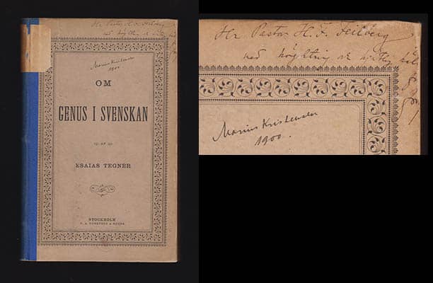Tegnér, Esaias, d.y. : Om genus i svenskan