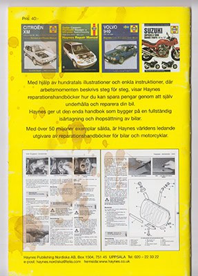 Teknisk ordlista. Engelsk-svensk, svensk-engelsk (till Haynes reparationshandböcker)