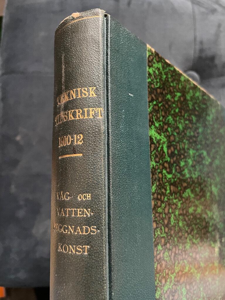 Teknisk tidskrift 1910-1912. Väg- och vattenbyggnadskonst.
