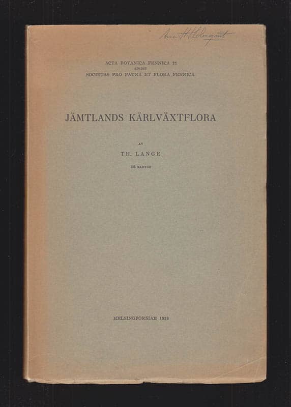 Th. Lange : Jämtlands kärlväxtflora. 125 kartor