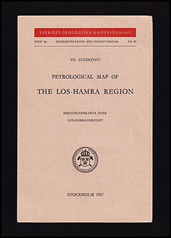 Th. Lundqvist : Petrological map of the Los-Hamra region