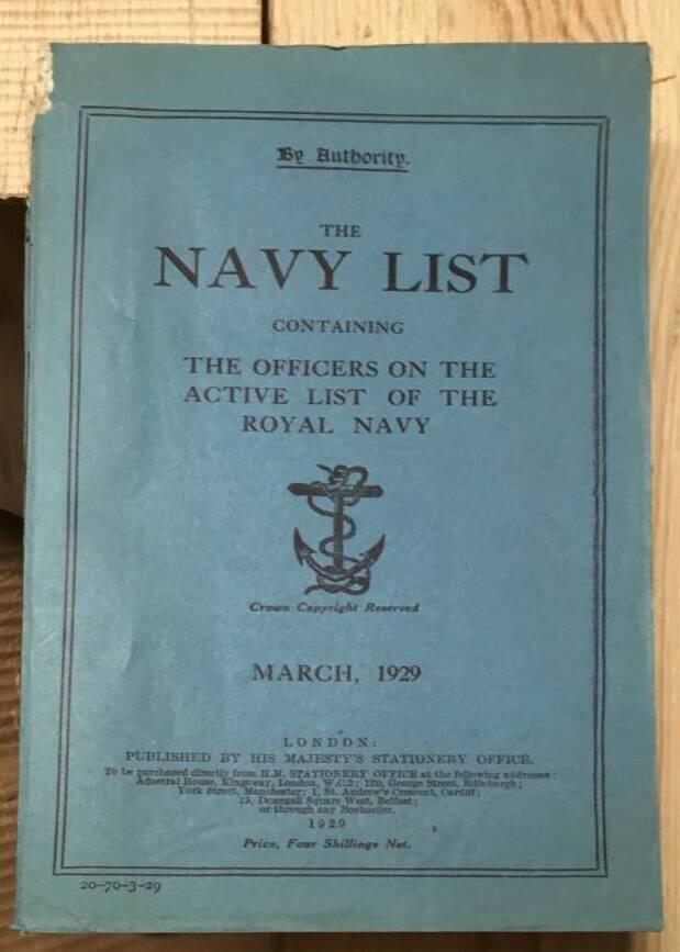 The Navy list containing the officers on the active list of the Royal Navy