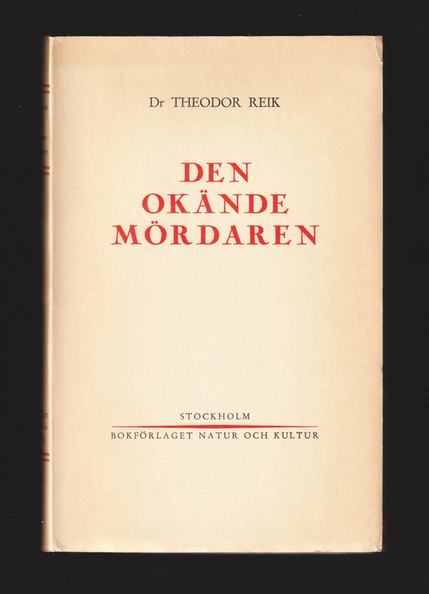 Theodor Reik : Den okände mördaren