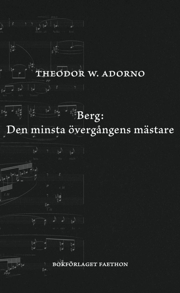 Theodor W. Adorno : Berg