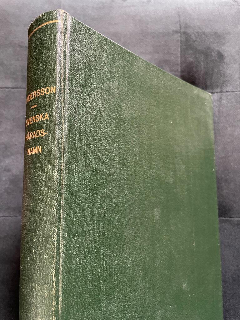 Thorsten Andersson : Svenska häradsnamn