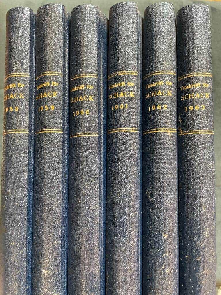 Tidskrift för Schack 1958-1963 (6 kompletta årgångar)