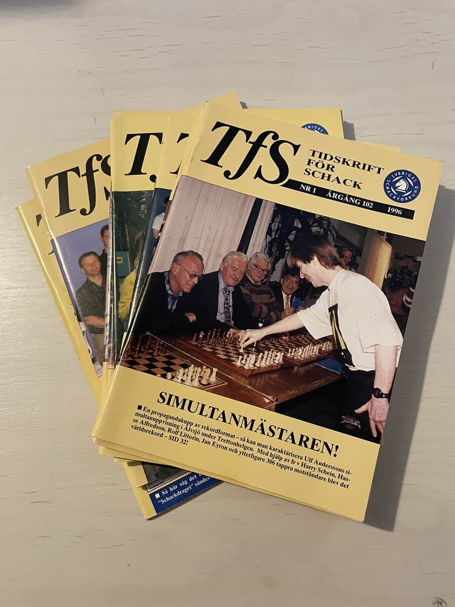 Tidskrift för schack - 1996 - Hel årgång 10 nummer
