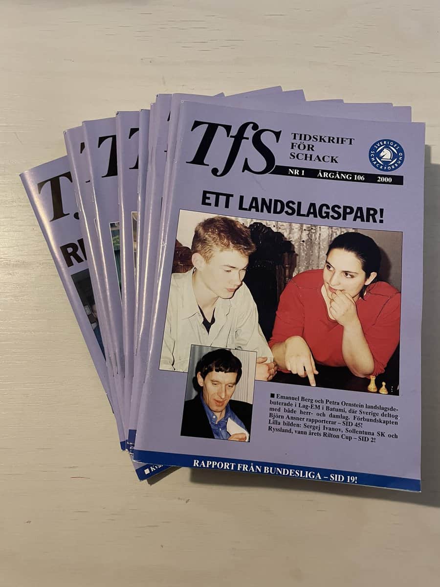 Tidskrift för schack - 2000 - Hel årgång 10 nummer