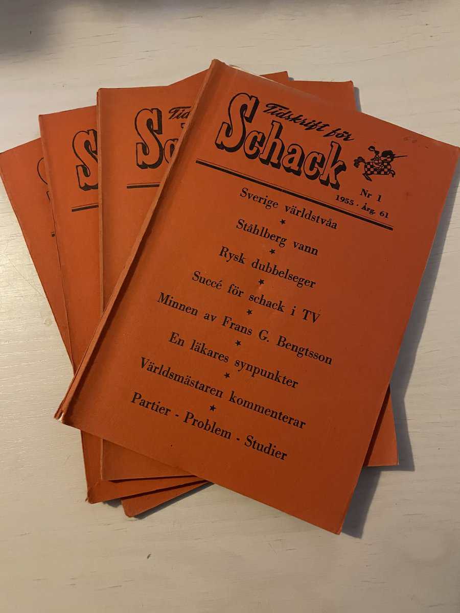 Tidskrift för schack - Hel årgång 1955
