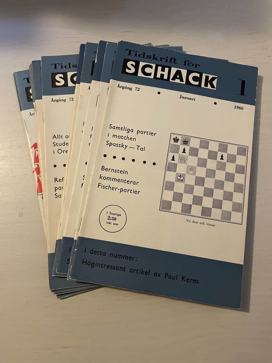 Tidskrift för schack - Hel årgång 1966