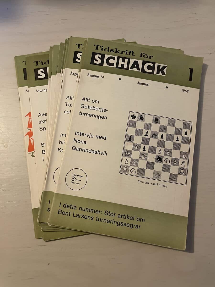 Tidskrift för schack - Hel årgång 1968