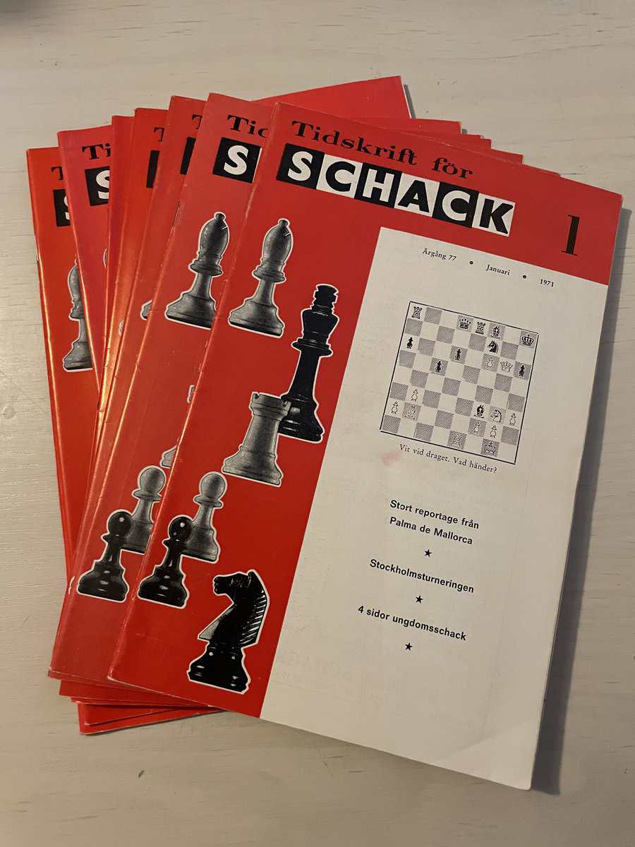 Tidskrift för schack - Hel årgång 1971