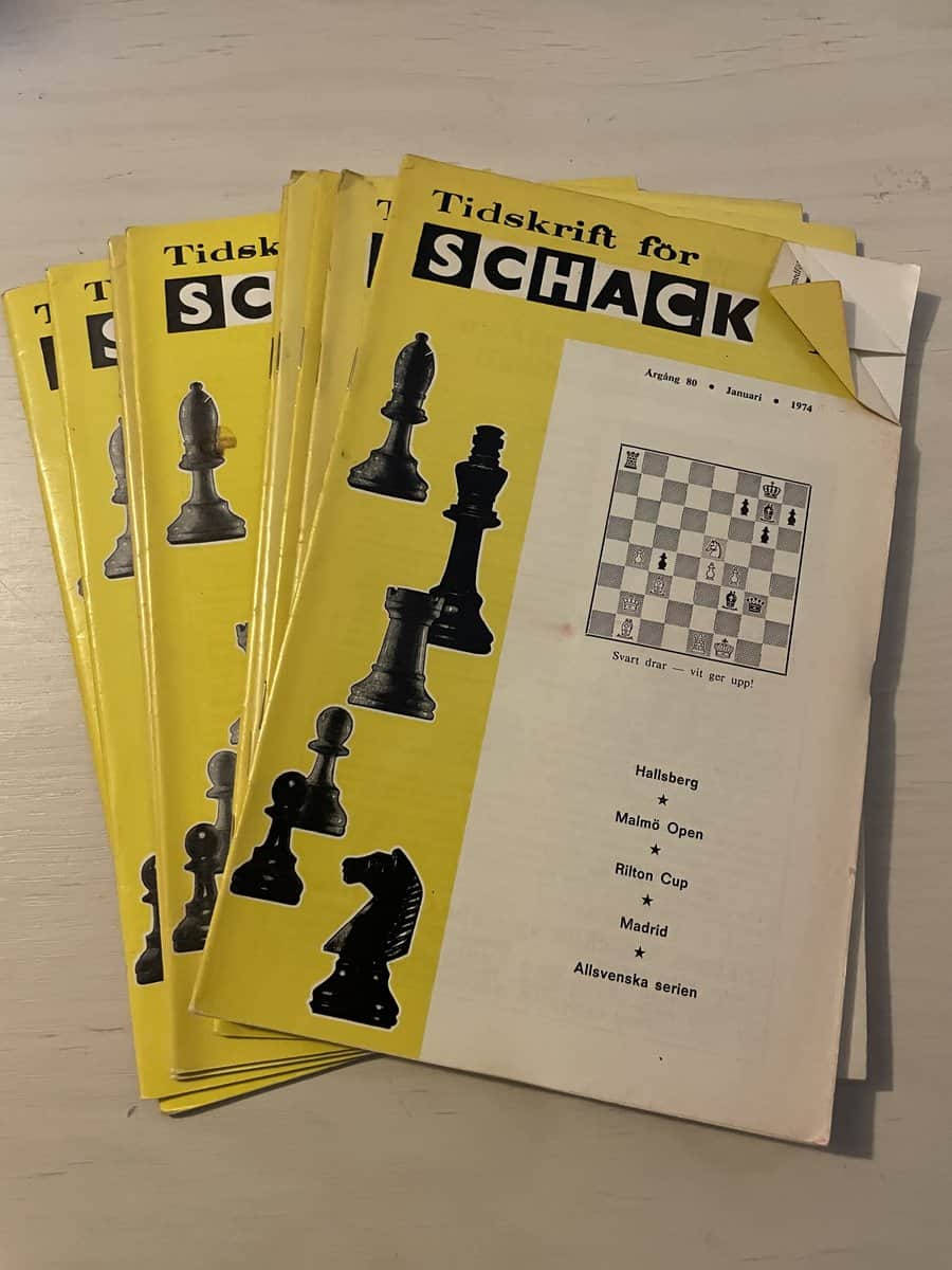 Tidskrift för schack - Hel årgång 1974