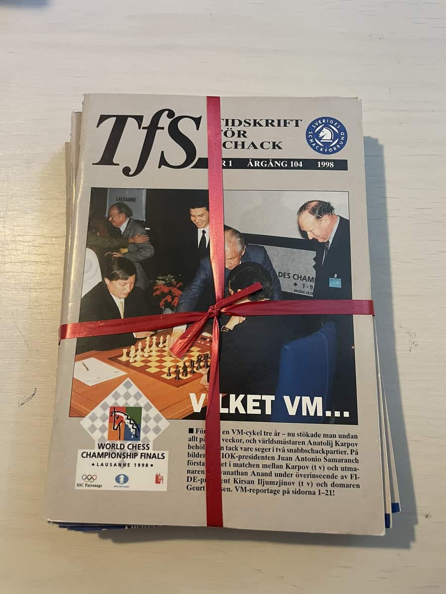 Tidskrift för schack - Hel årgång 1998