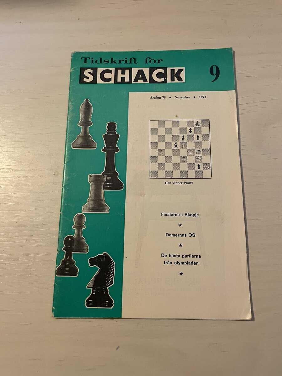 Tidskrift för schack - November 1972