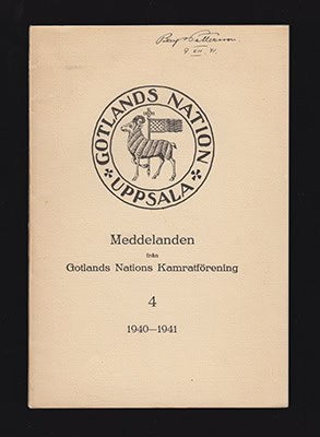 Till Rutger Sernander 19 2/11 41