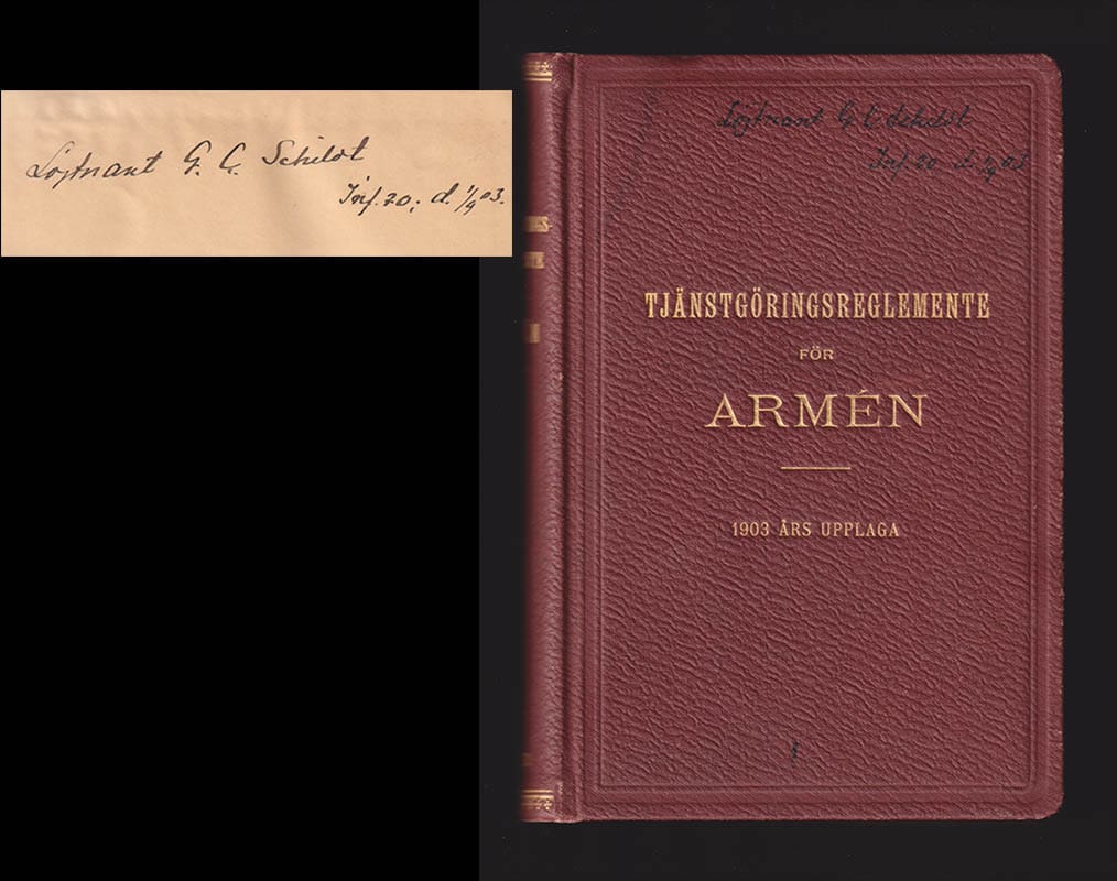 Tjänstgöringsreglemente för armén. 1903 års upplaga + Bilagor till Tjänstgöringsreglemente för armén