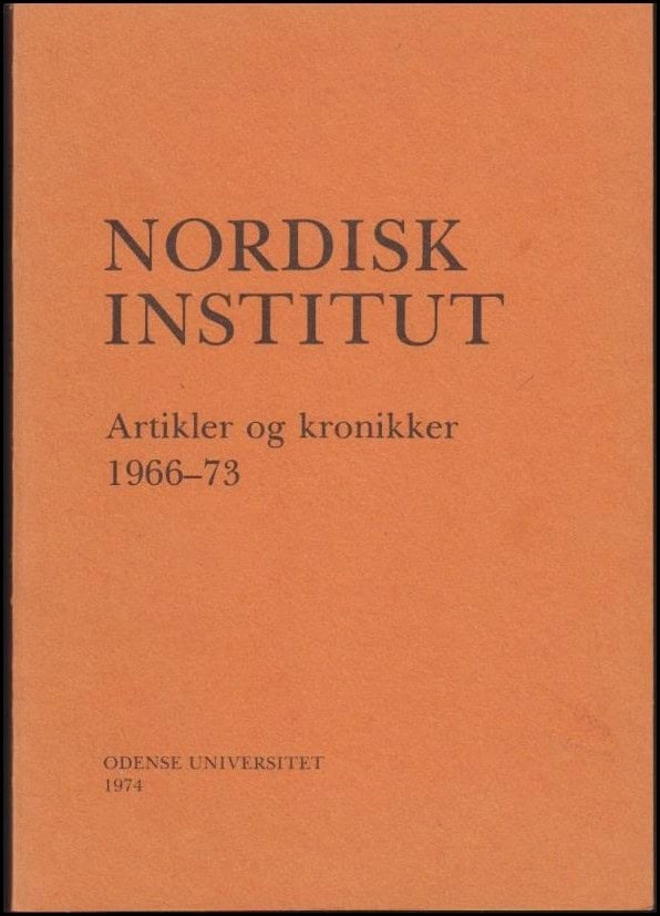 Tom Alsing-Børgesen : Nordisk institut