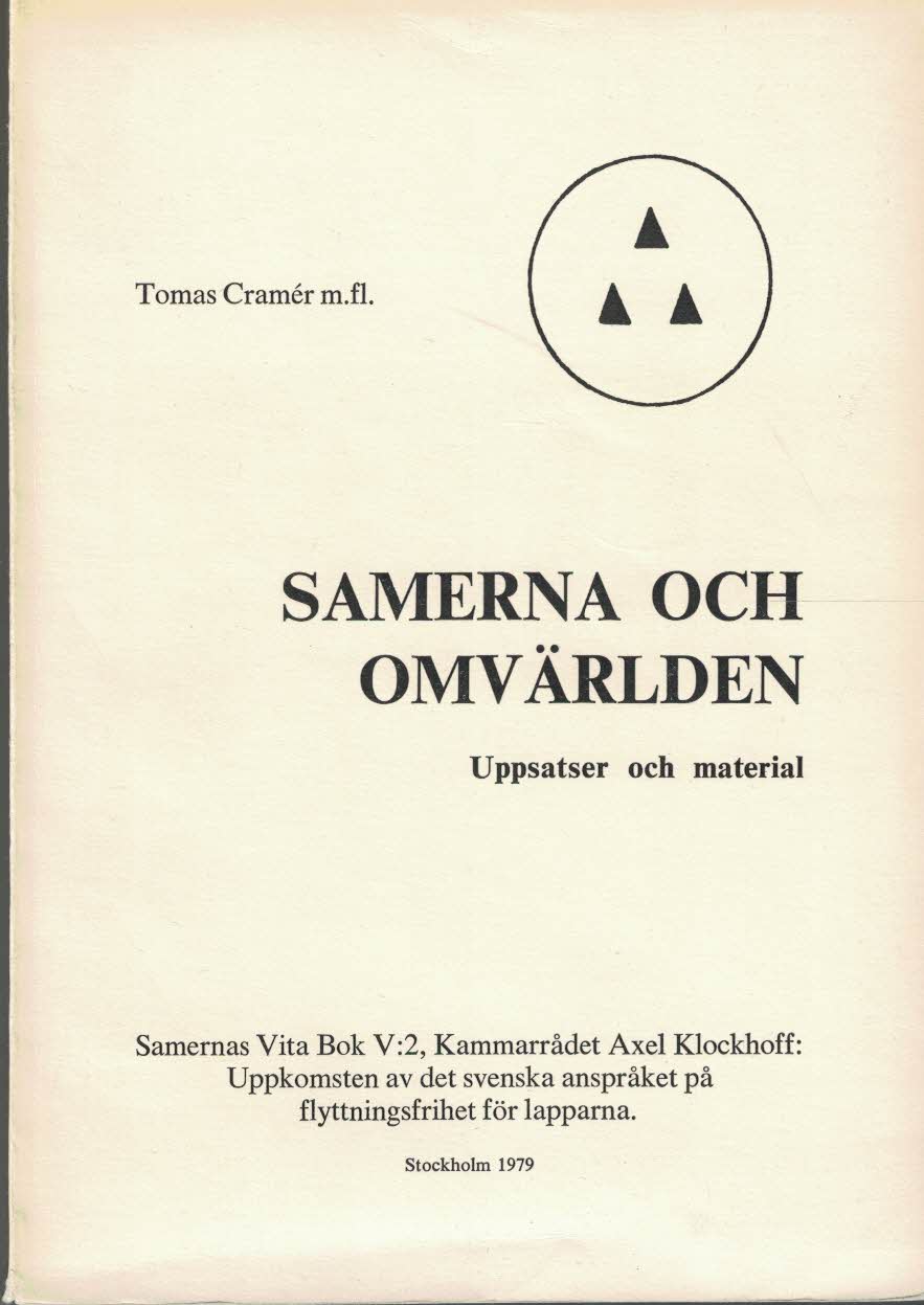 Tomas Cramér : Samerna och omvärlden
