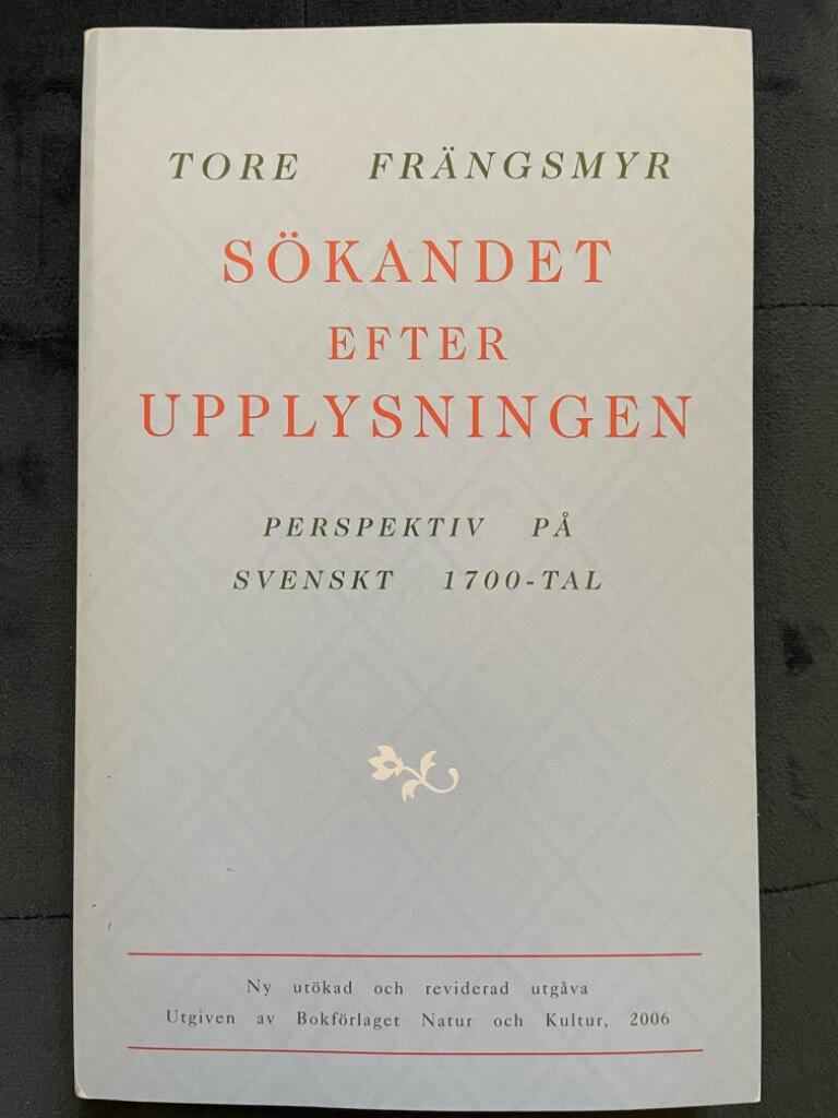 Tore Frängsmyr : Sökandet efter upplysningen