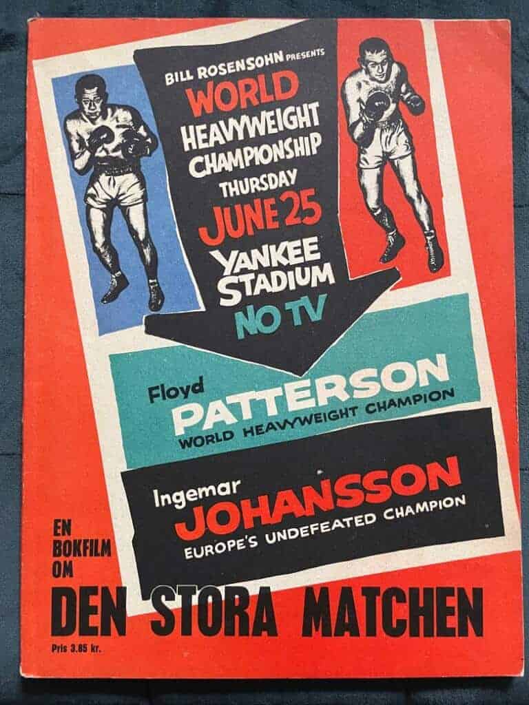 Tore Nilsson : En bokfilm om den stora matchen Floyd Patterson Ingemar Johansson