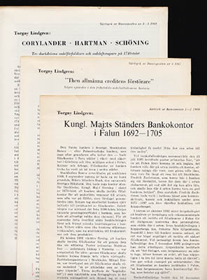 Torgny Lindgren : Riksbankens sedelhistoria