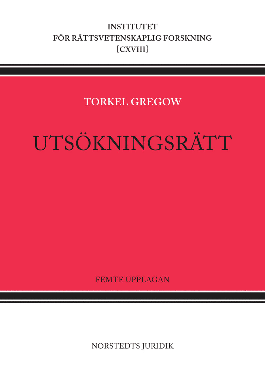 Torkel Gregow : Utsökningsrätt