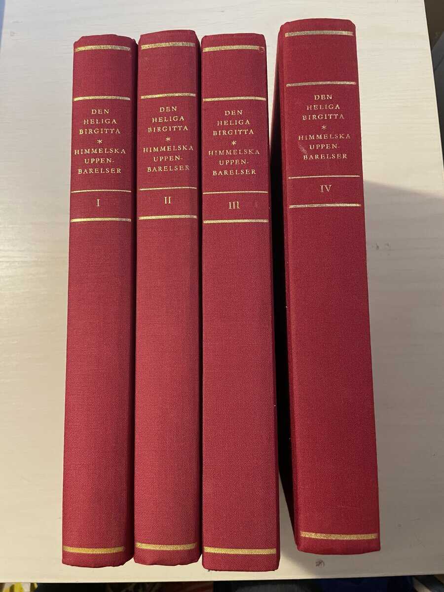 Tryggve Lundén : Den Heliga Birgitta - Himmelska uppenbarelser I-IV (1-4) - Komplett band