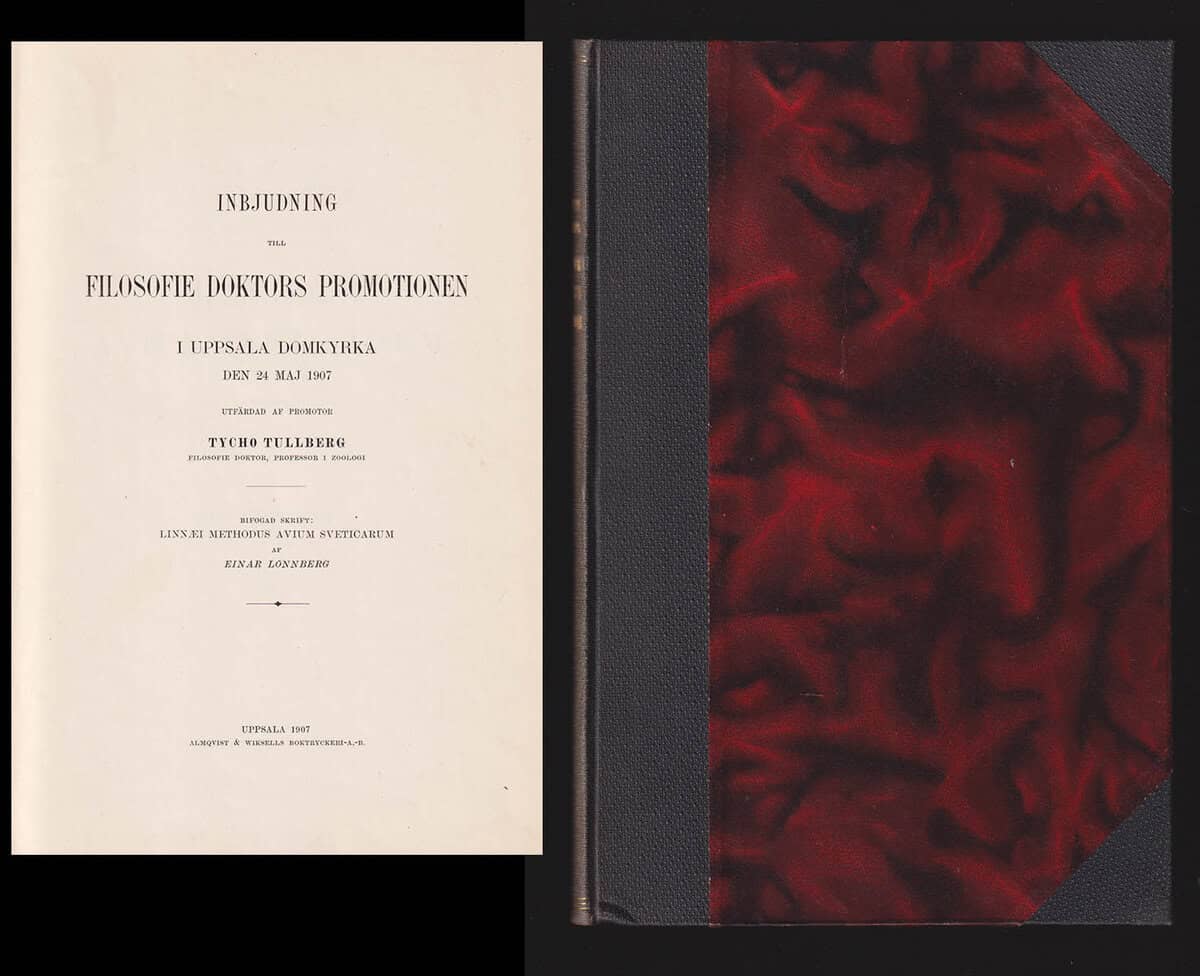 Tullberg, Tycho  Lönnberg, Einar : Linnæi Methodus avium Sveticarum. Utgifven af Einar Lönnberg