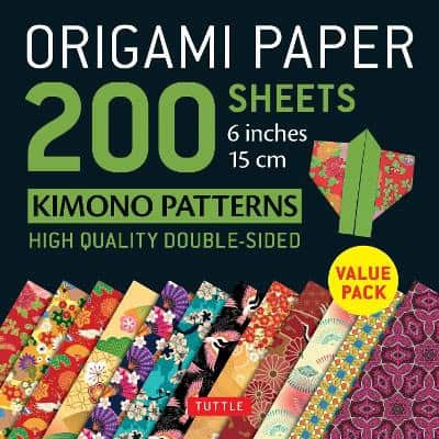 Tuttle Publishing : Origami Paper 200 sheets Kimono Patterns 6 (15 cm)