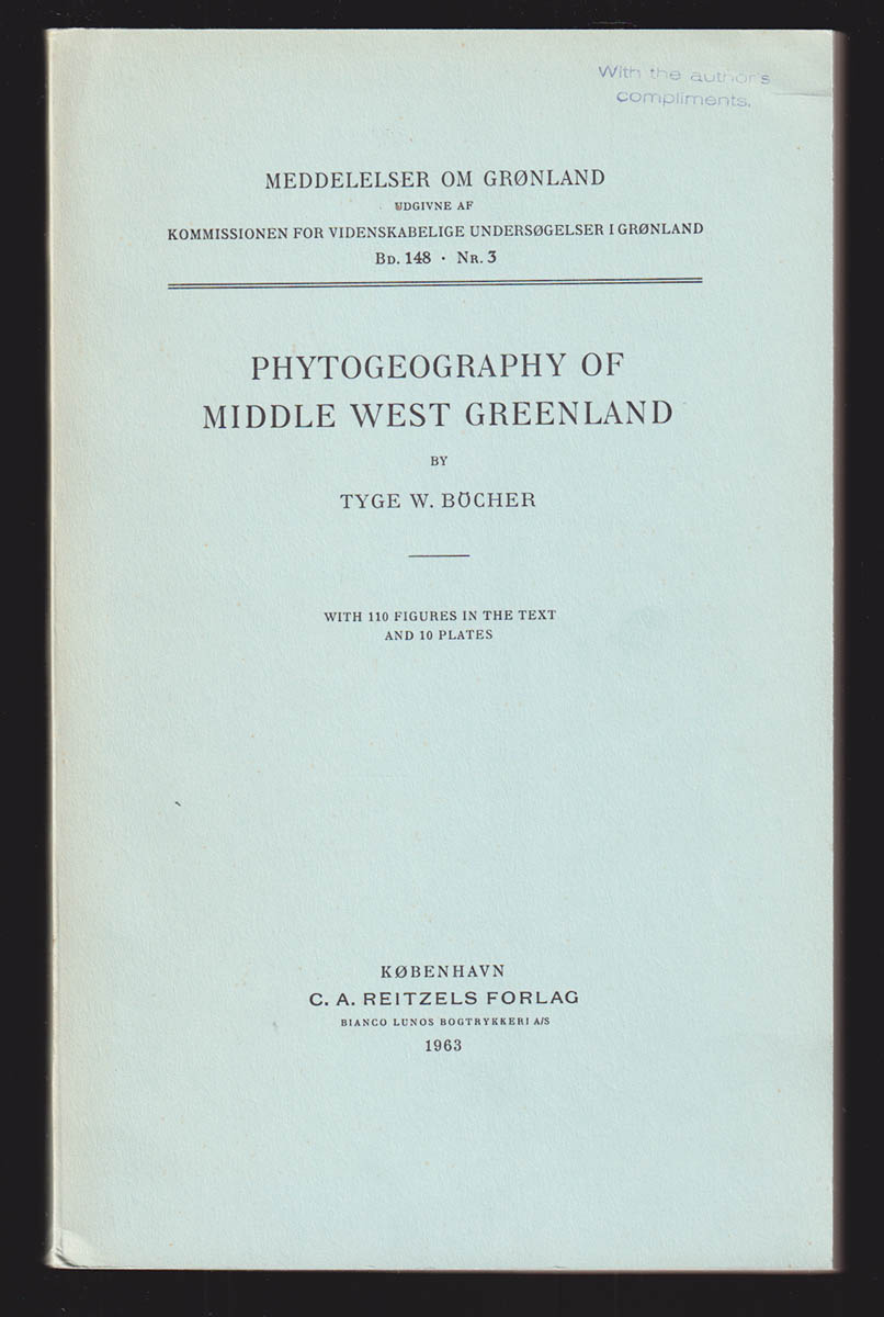 Tyge W. Böcher : Phytogeography of Middle West Greenland