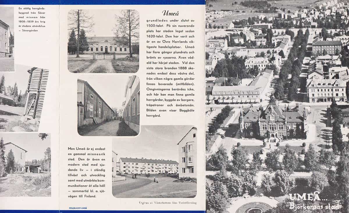 Umeå... Björkarnas stad (turistbroschyr)