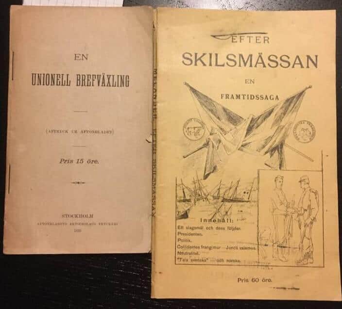 Unionsupplösningen 1905 -2 skrifter