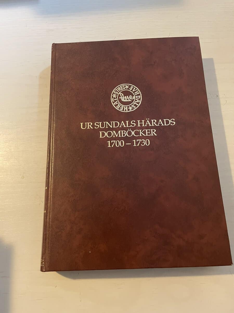 Ur Sundals härads domböcker 1700-1730