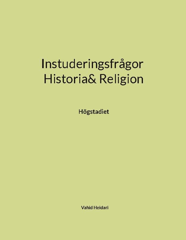 Vahid Heidari : Instuderingsfrågor