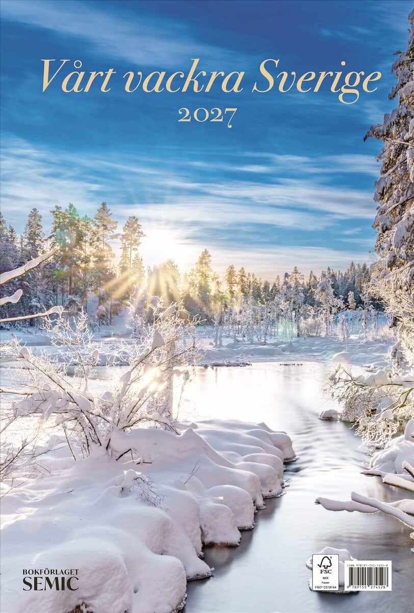 Vårt vackra Sverige. Almanacka 2027