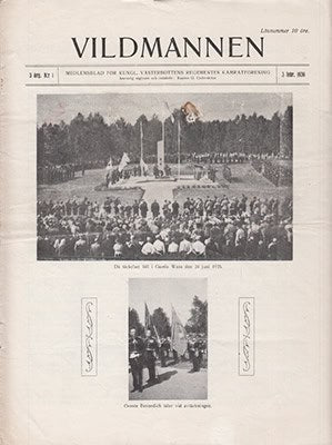 [Västerbottens Regementes Kamratförening ; I 20/Fo 61] : Vildmannen. Medlemsblad för Kungl. Västerbottens Regementes Kamratförening. 3 årg. N:r 1. 3 febr. 1936